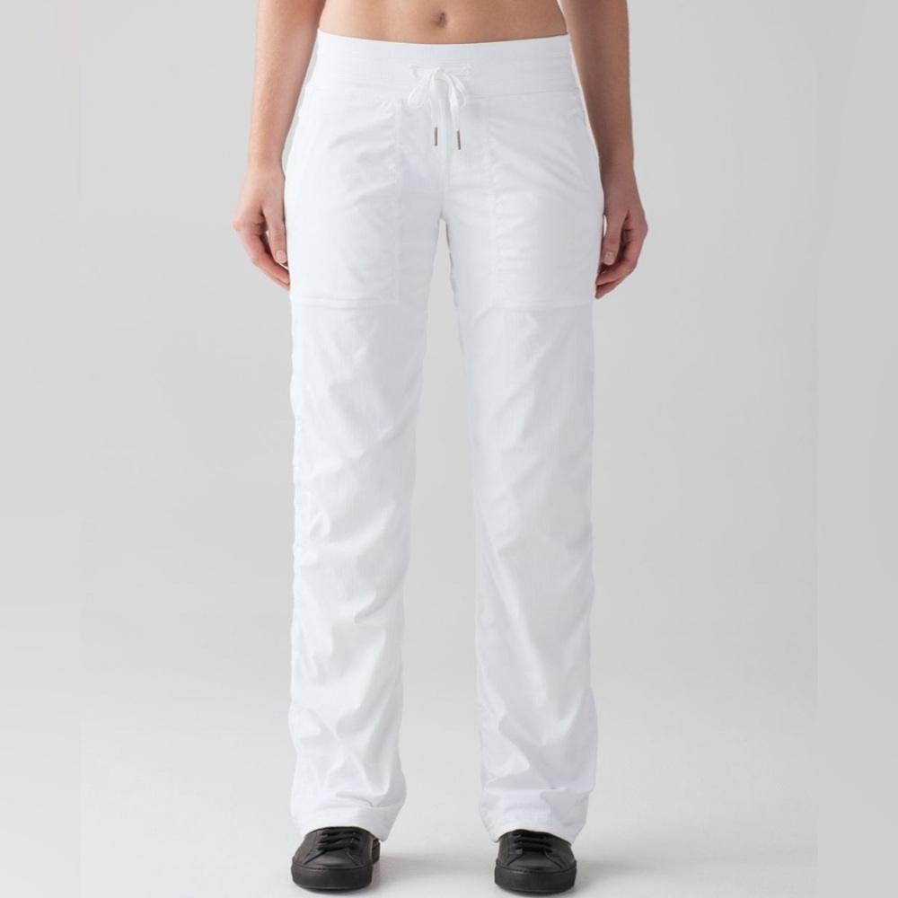 Lululemon Dance Studio Pant III (Regular) *Lined 32"White size 6 NWT